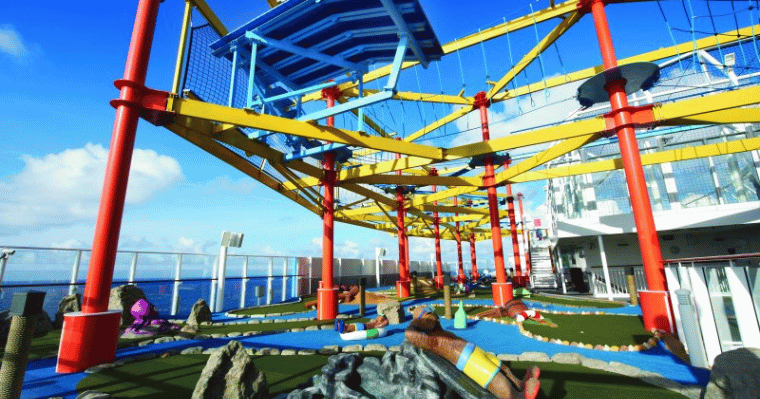 If you’re braver than me you can head up to the ropes course