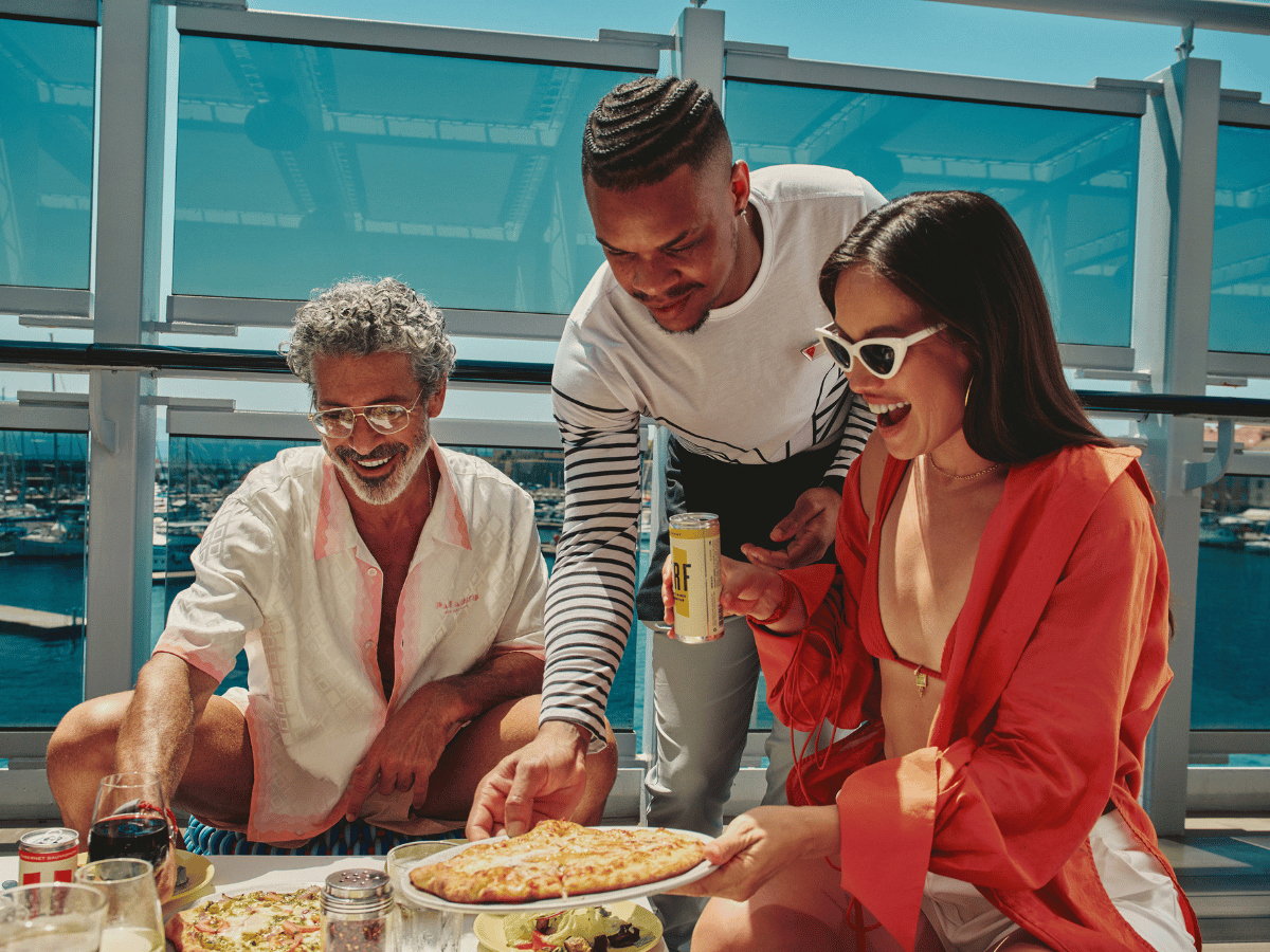 Seriously good pizza onboard